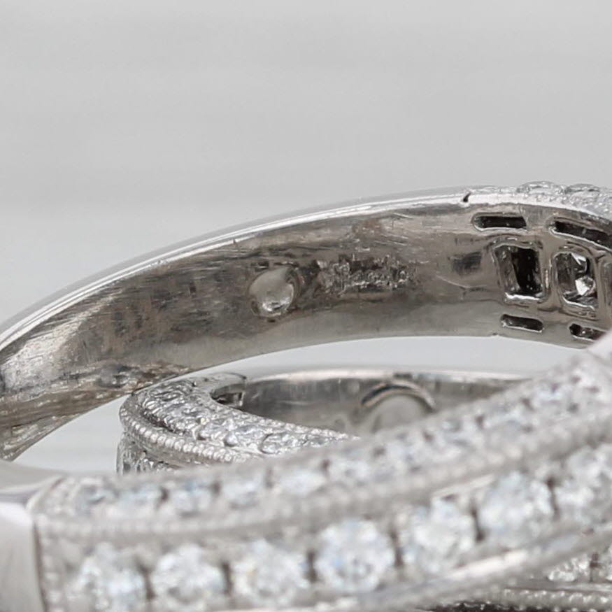 Gray Shane & Co Marquise Diamond Engagement Ring Wedding Band Bridal Set Platinum EGL