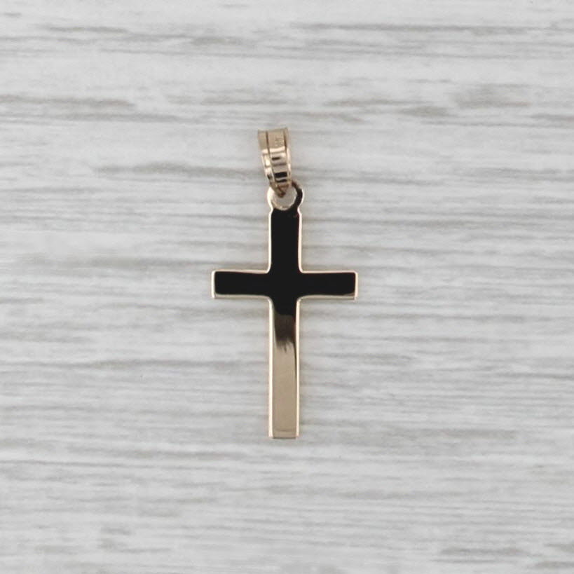 Small Cross Pendant 14k Yellow Gold