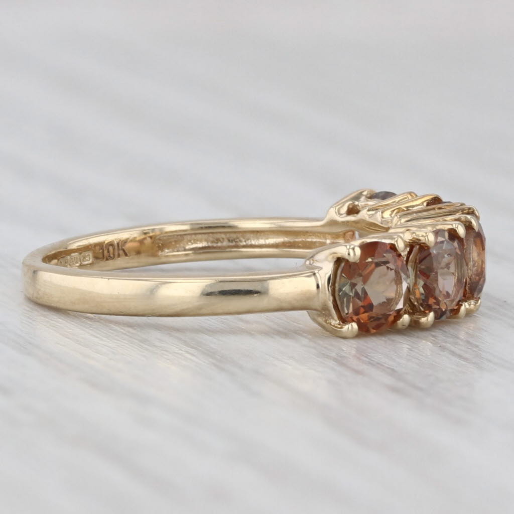 Rainbow 1.25ctw Andalusite Ring 10k Yellow Gold Size 5 Stackable