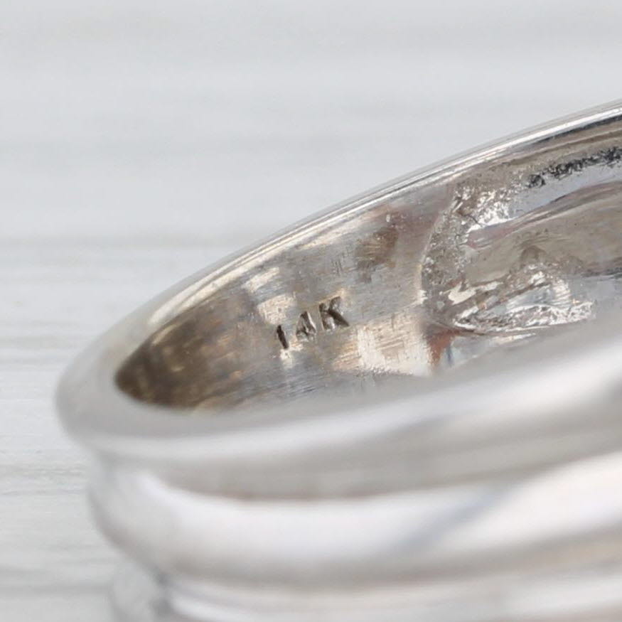 Light Gray 0.33ctw Diamond Flower Cluster Ring 14k Yellow White Gold Size 7 Cocktail