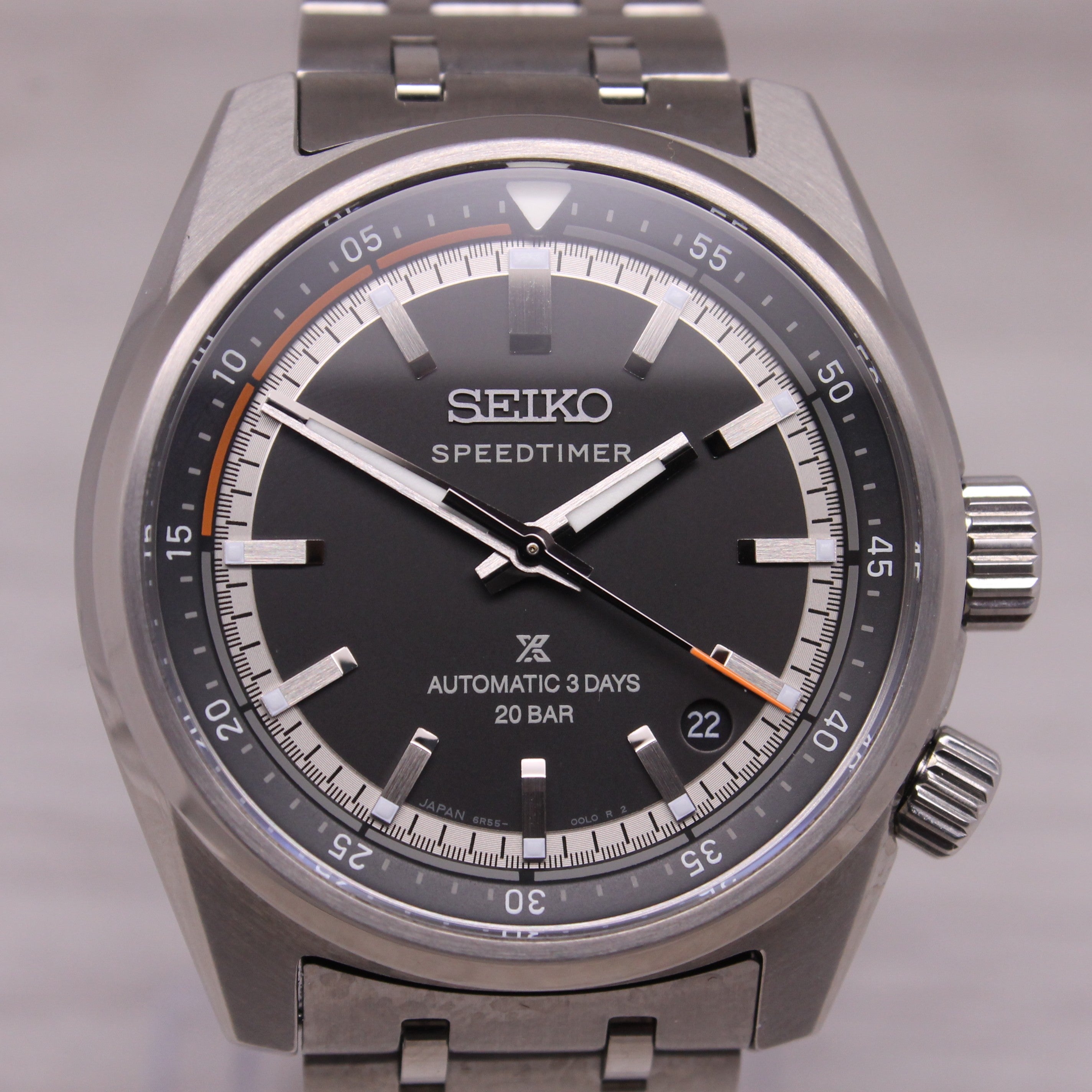 Seiko Prospex Speedtimer SPB515 Automatic 3 Days 39.5mm Steel Watch w/ Box Card