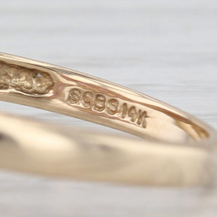 1.34ctw Ruby Cluster Ring 14k Yellow Gold Size 6