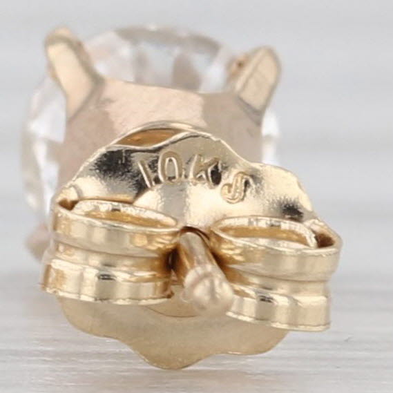 1ctw Round Diamond Solitaire Stud Earrings 10k Yellow Gold Studs