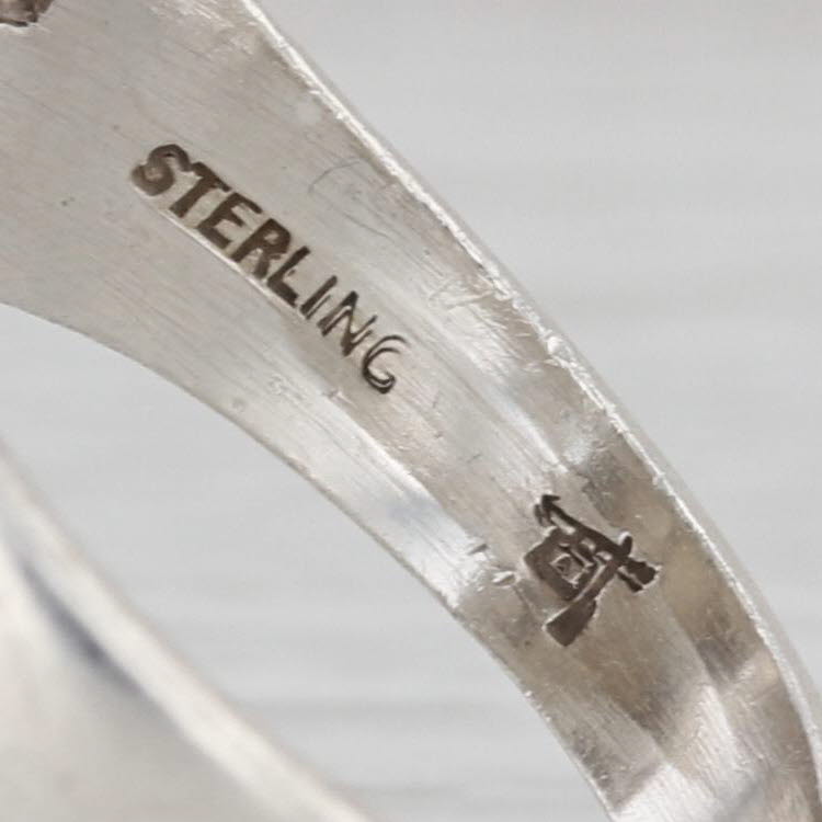 Vintage Turquoise Ring Sterling Silver Size 8 Bell Trading Native American