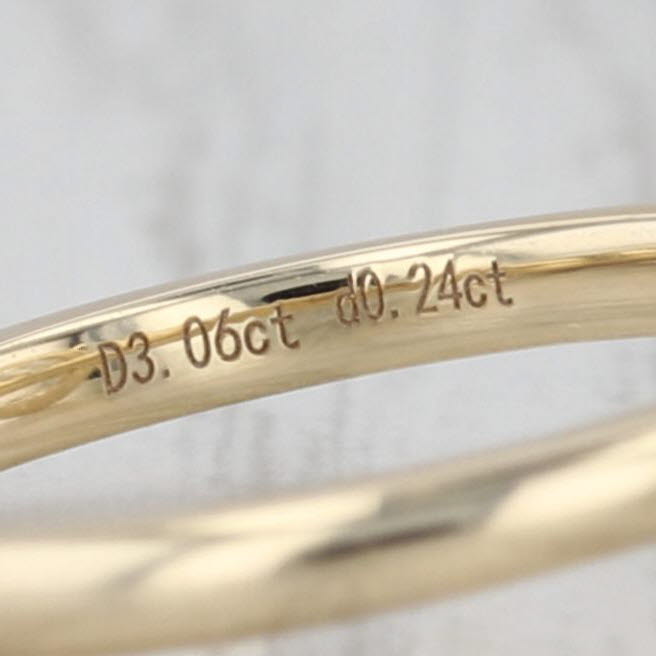 New IGI 3.30ctw Lab Grown Diamond Halo Engagement Ring 14k Gold Round Bezel Set