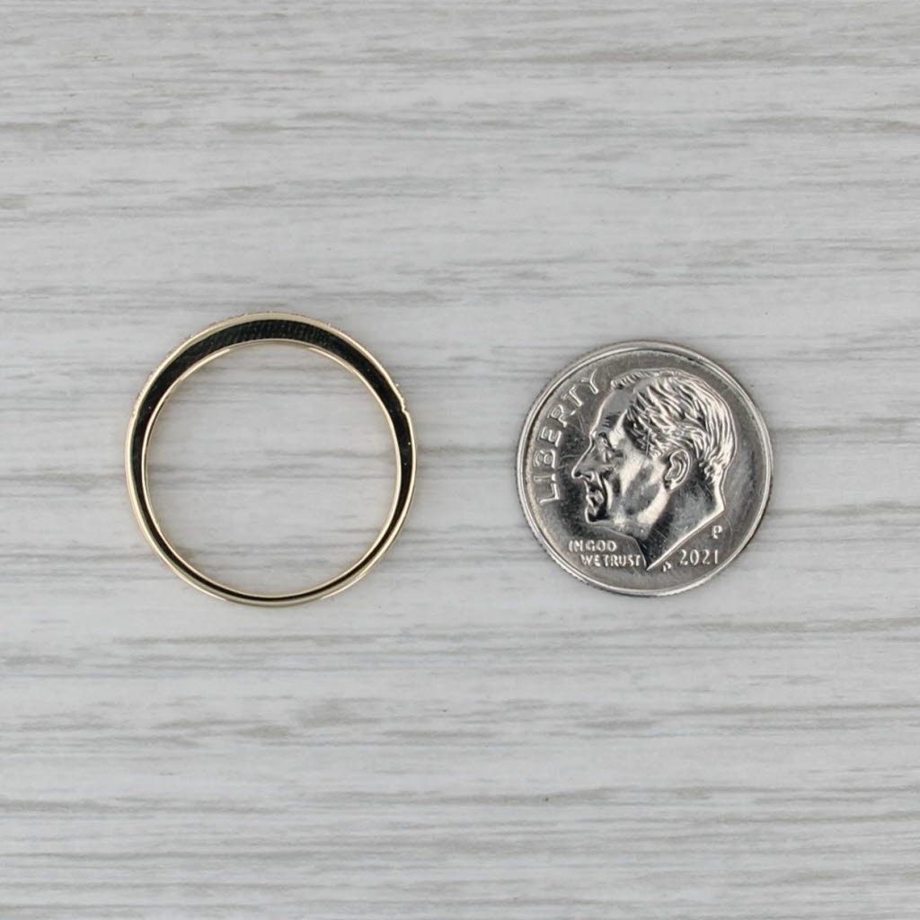 0.23ctw Diamond Wedding Band 14k Yellow Gold Size 6.75 Ring Stackable