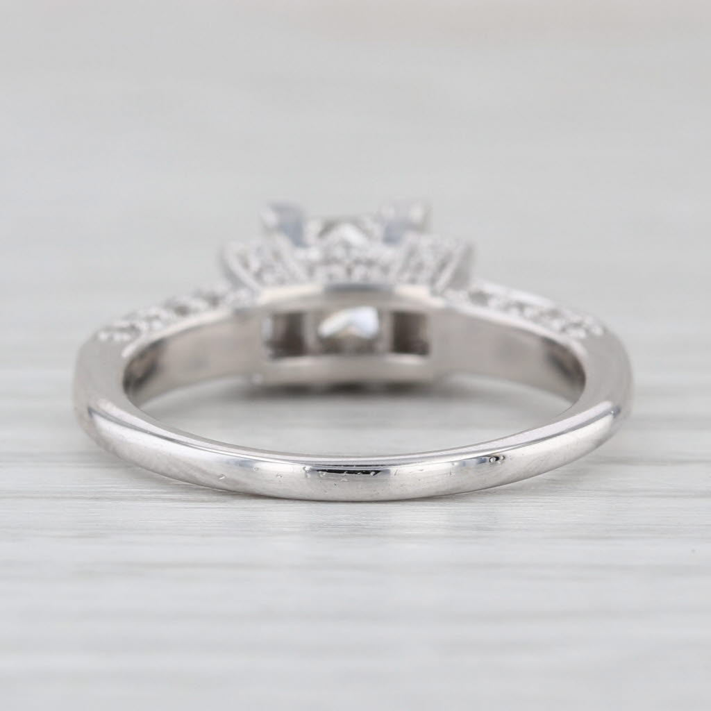 1.65ctw IGI VS1 F Lab Grown Diamond Engagement Ring 18k White Gold Size 6.75