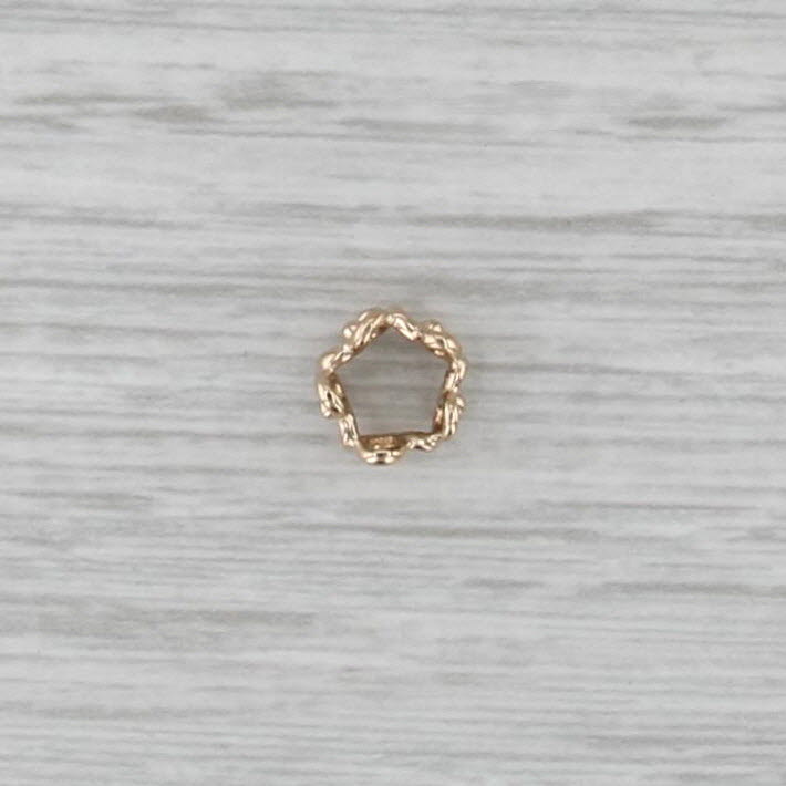 Authentic Pandora Trinity Spacer Charm 14k Yellow Gold Retired Bead 750451