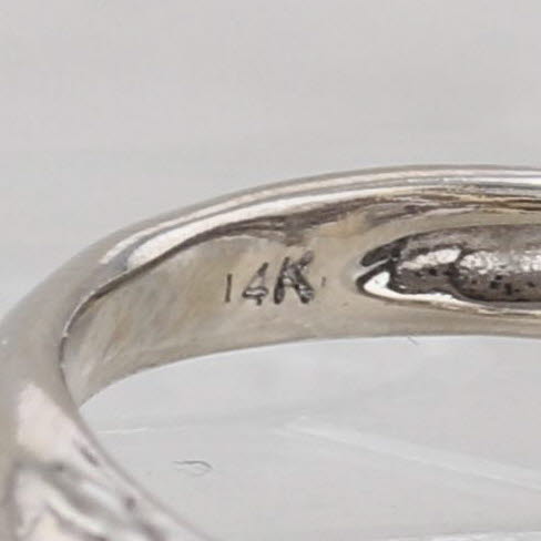 0.51ctw Champagne Diamond Cluster Ring 14k White Gold Size 6.25