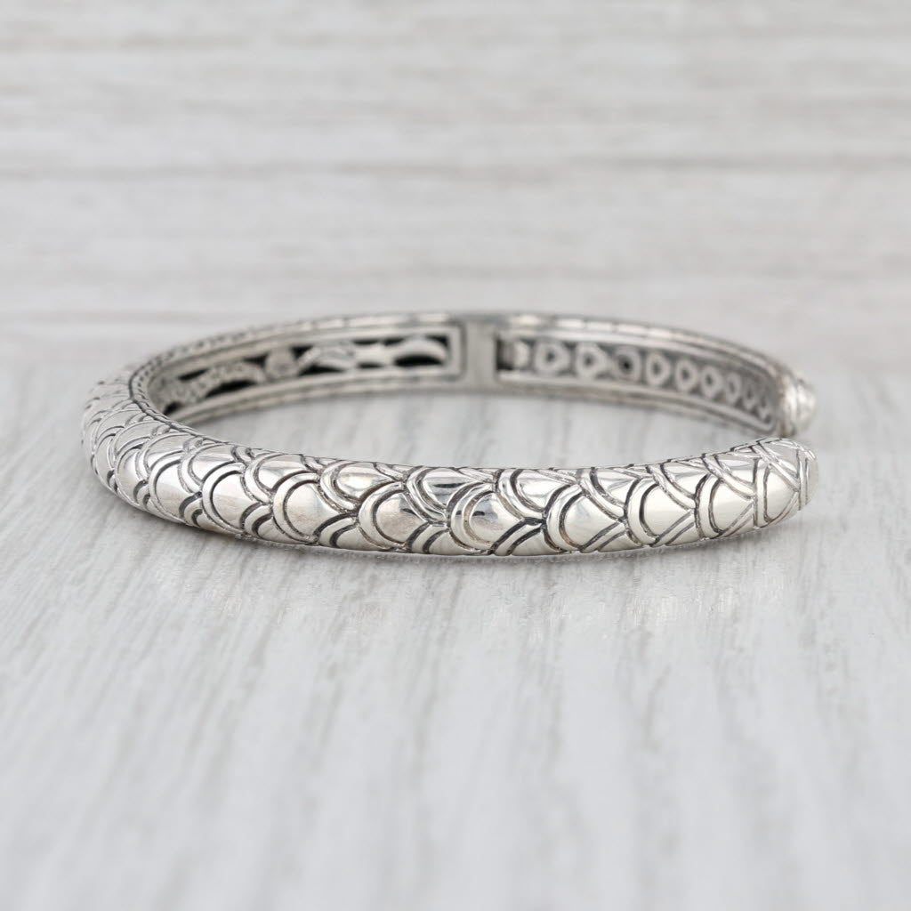 John Hardy Naga Legends Collection Cuff Bracelet Sterling Silver Dragon Scales