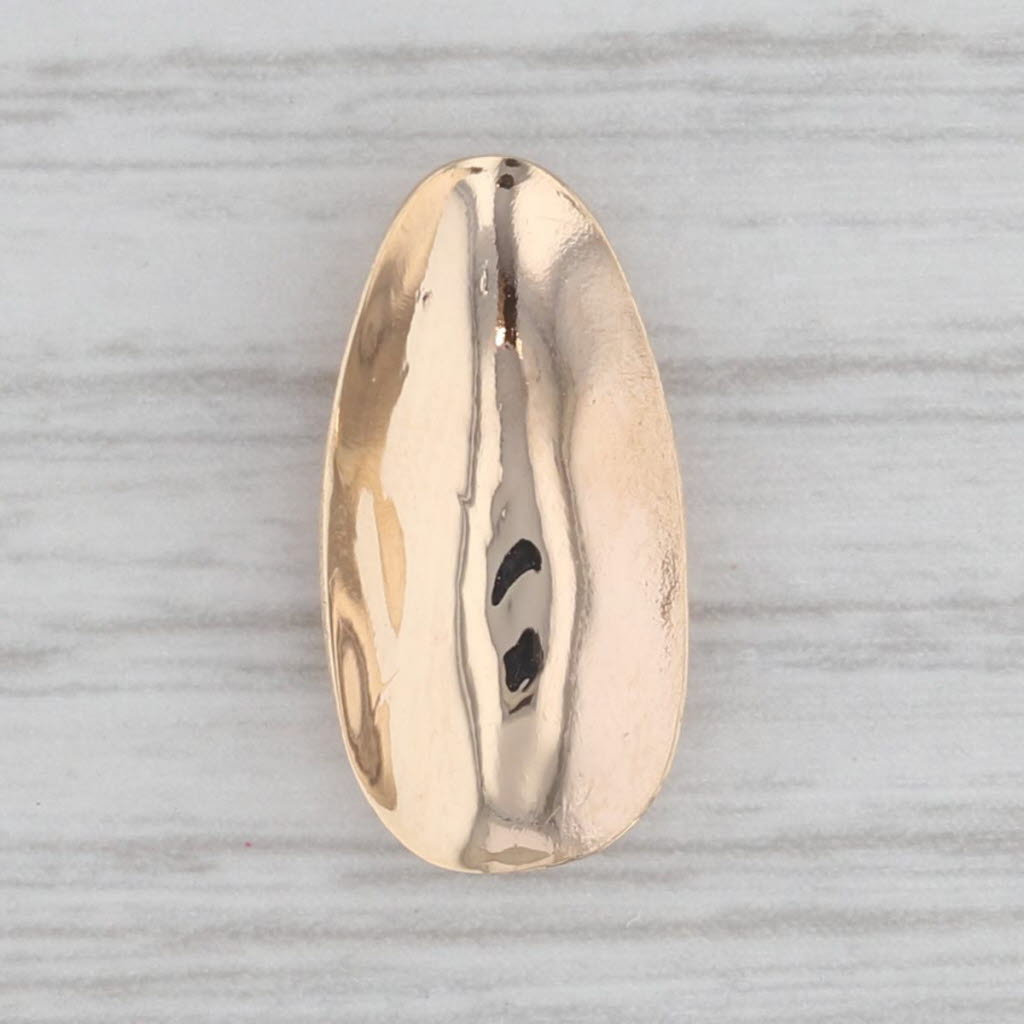 Gray Floral Etched Gold Press On Nail 14k Yellow Gold Pinky Nail