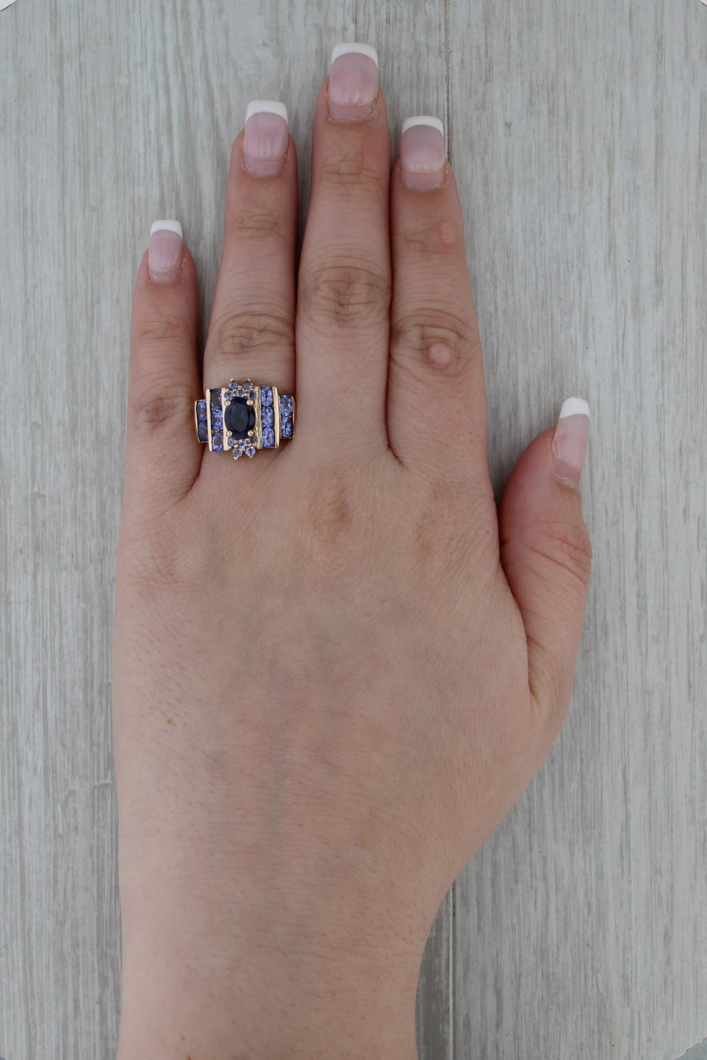 2.40ctw Iolite Tanzanite Ring 14k Yellow Gold Size 5.75
