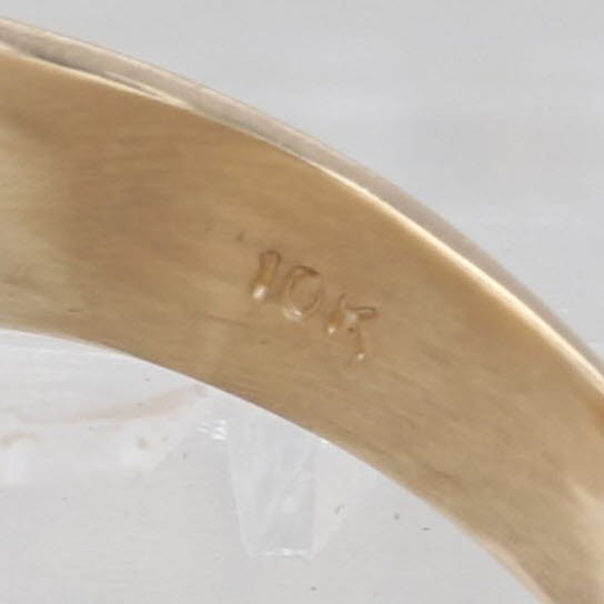 Old English Letter K Signet Ring 10k Yellow Gold Size 6 Engraved Initial