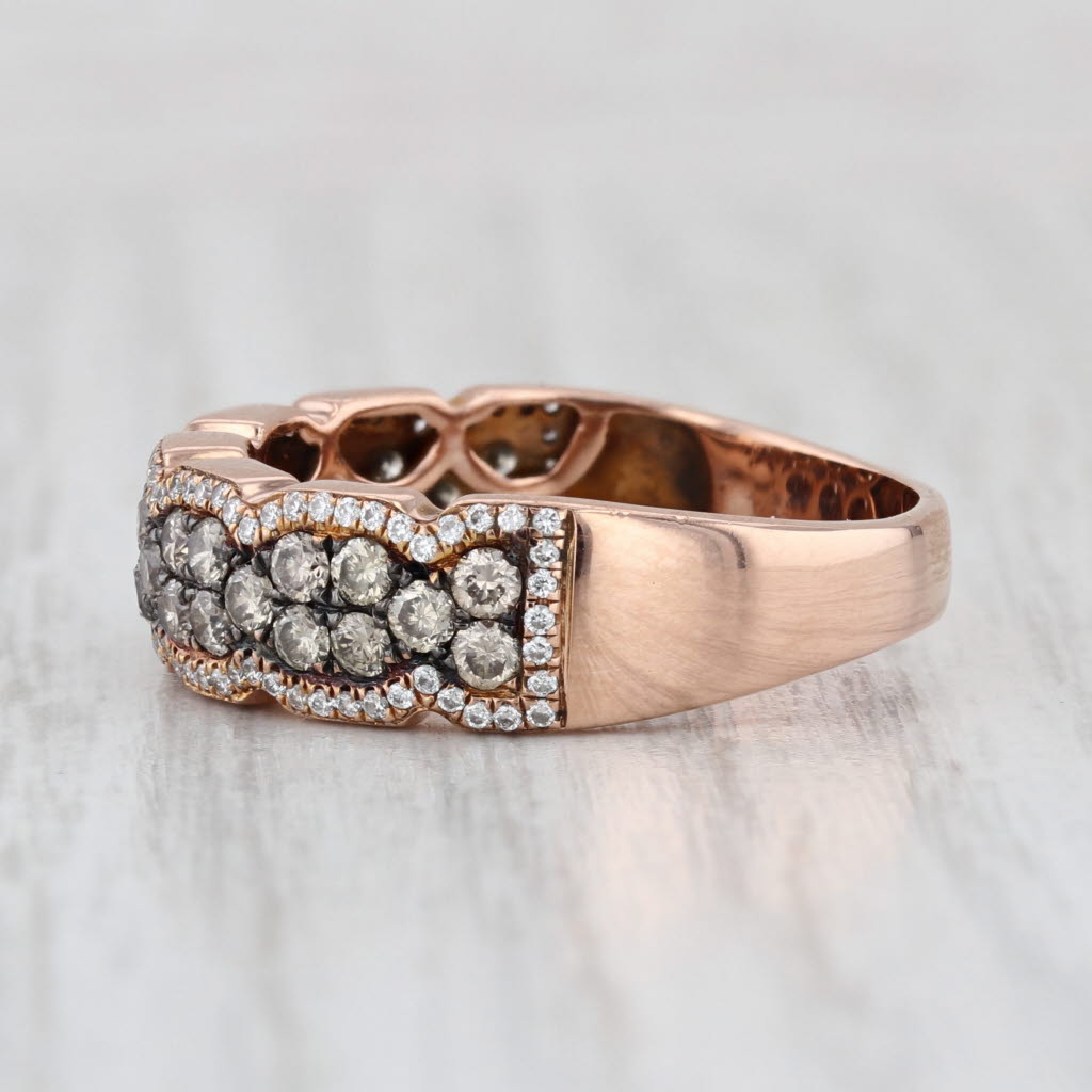 Le Vian 1.15ctw Diamond Ring 14k Rose Gold Size 8.75 Wedding Anniversary Band