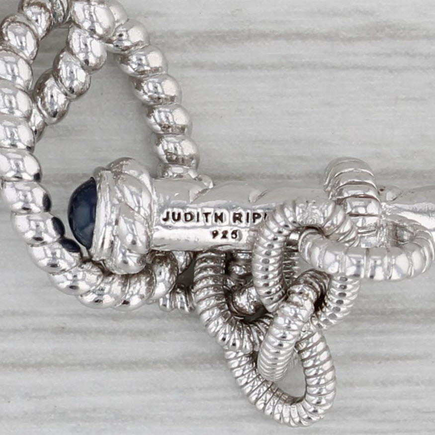 Gray Judith Ripka Sapphire Cubic Zirconia Pearl Bracelet Sterling Silver 6.75"