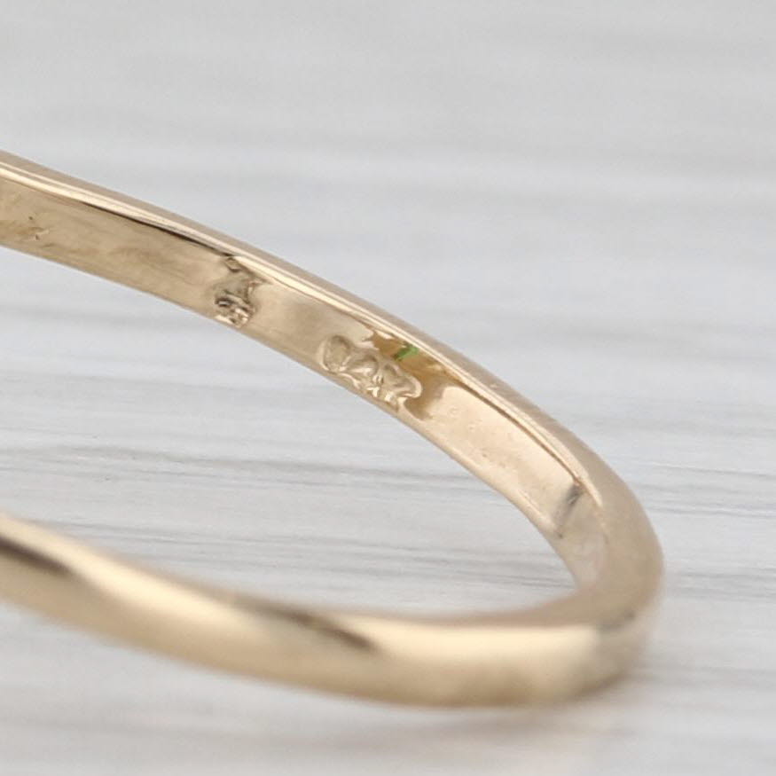 2ct Green Tourmaline Solitaire Ring 14k Yellow Gold Size 8