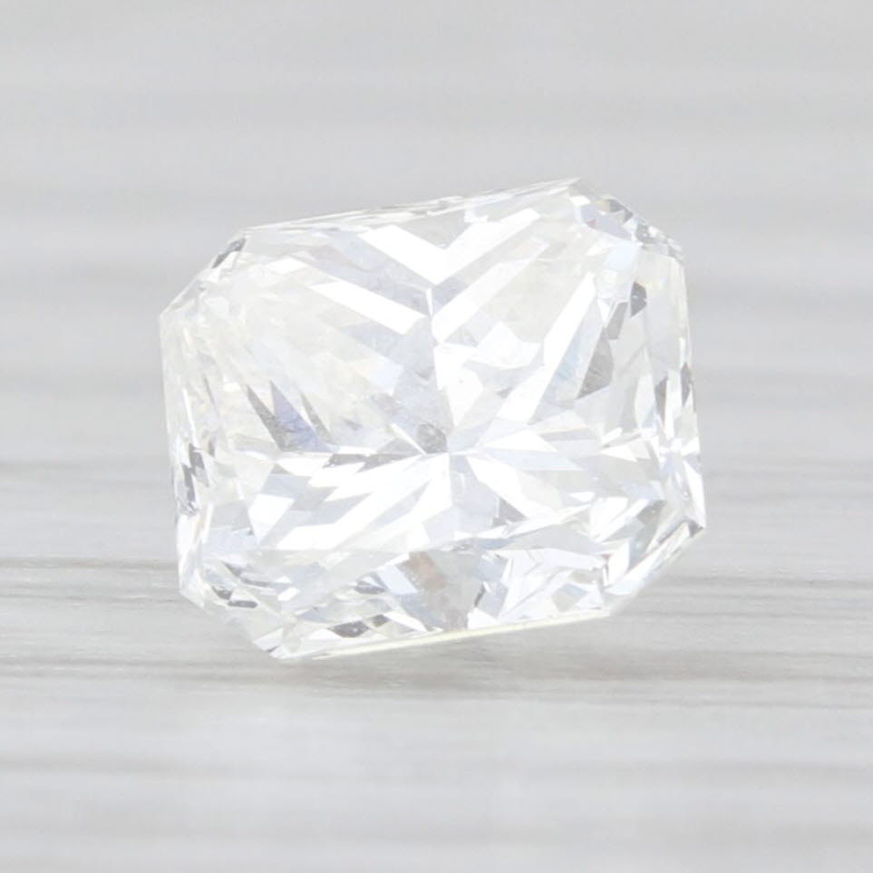 2.04ct Loose Diamond Solitaire H VS1 Square Brilliant Cut for Setting GIA Cert