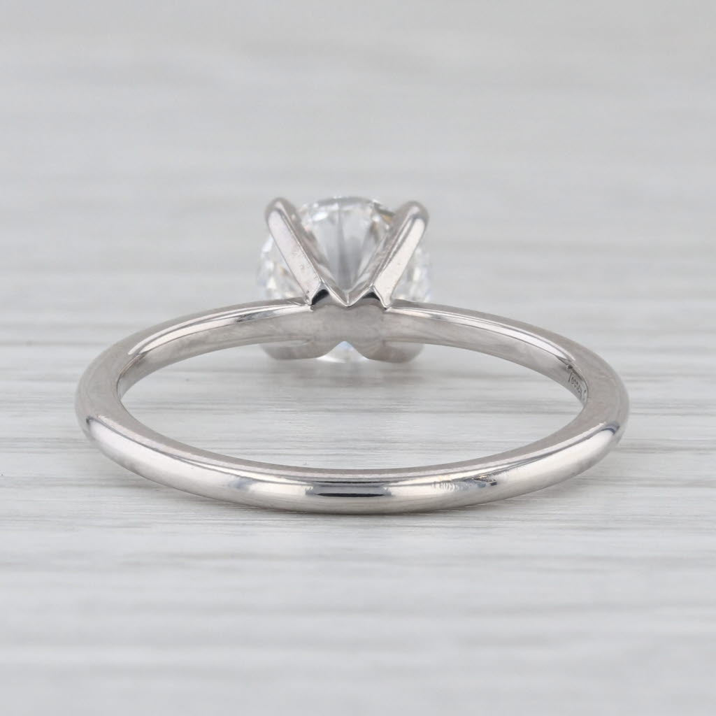 1.55ct IGI Lab Grown Round Diamond Solitaire Engagement Ring 14k White Gold Sz 9