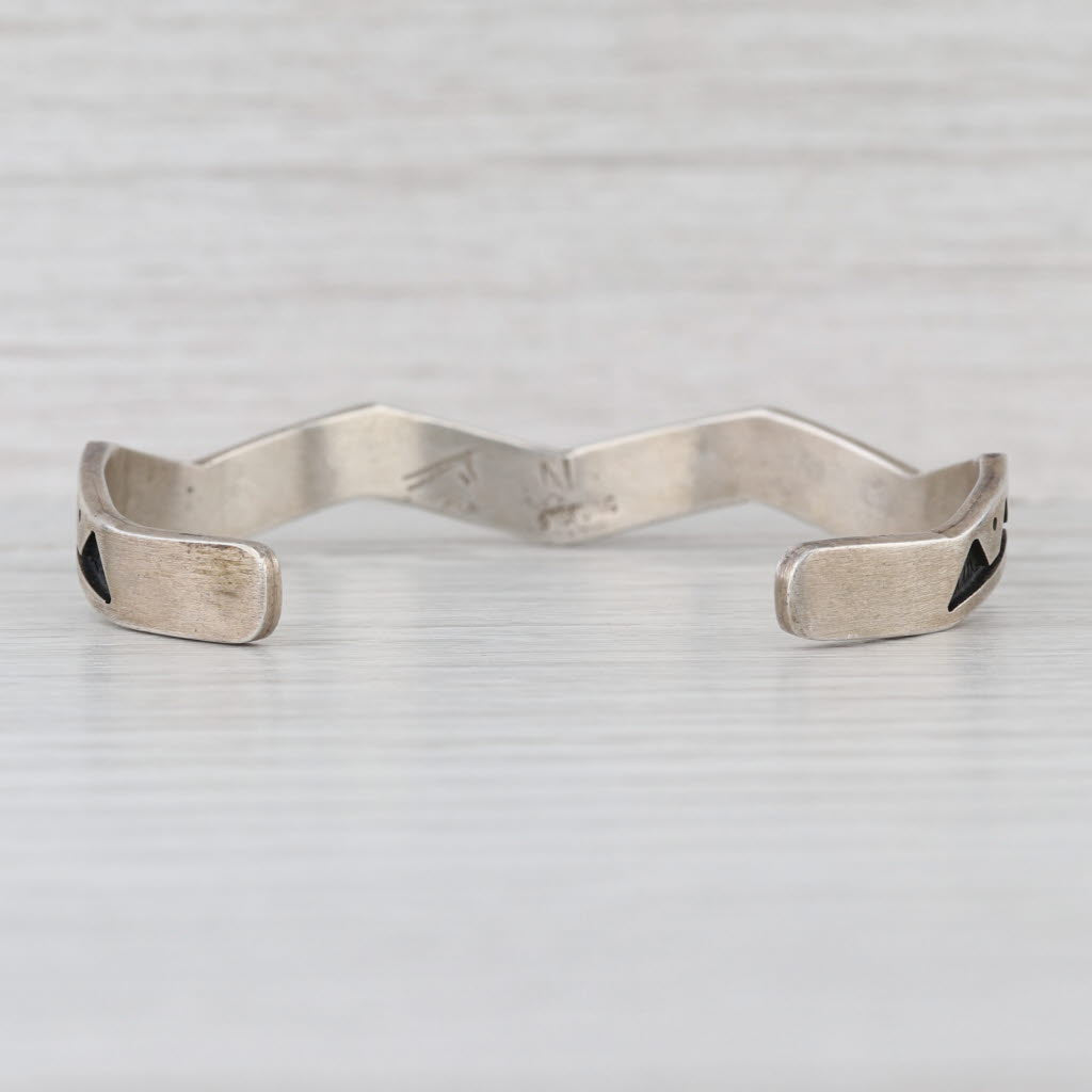 Lymann Nasyestewa Vintage Hopi Cuff Bracelet Sterling Silver Native American