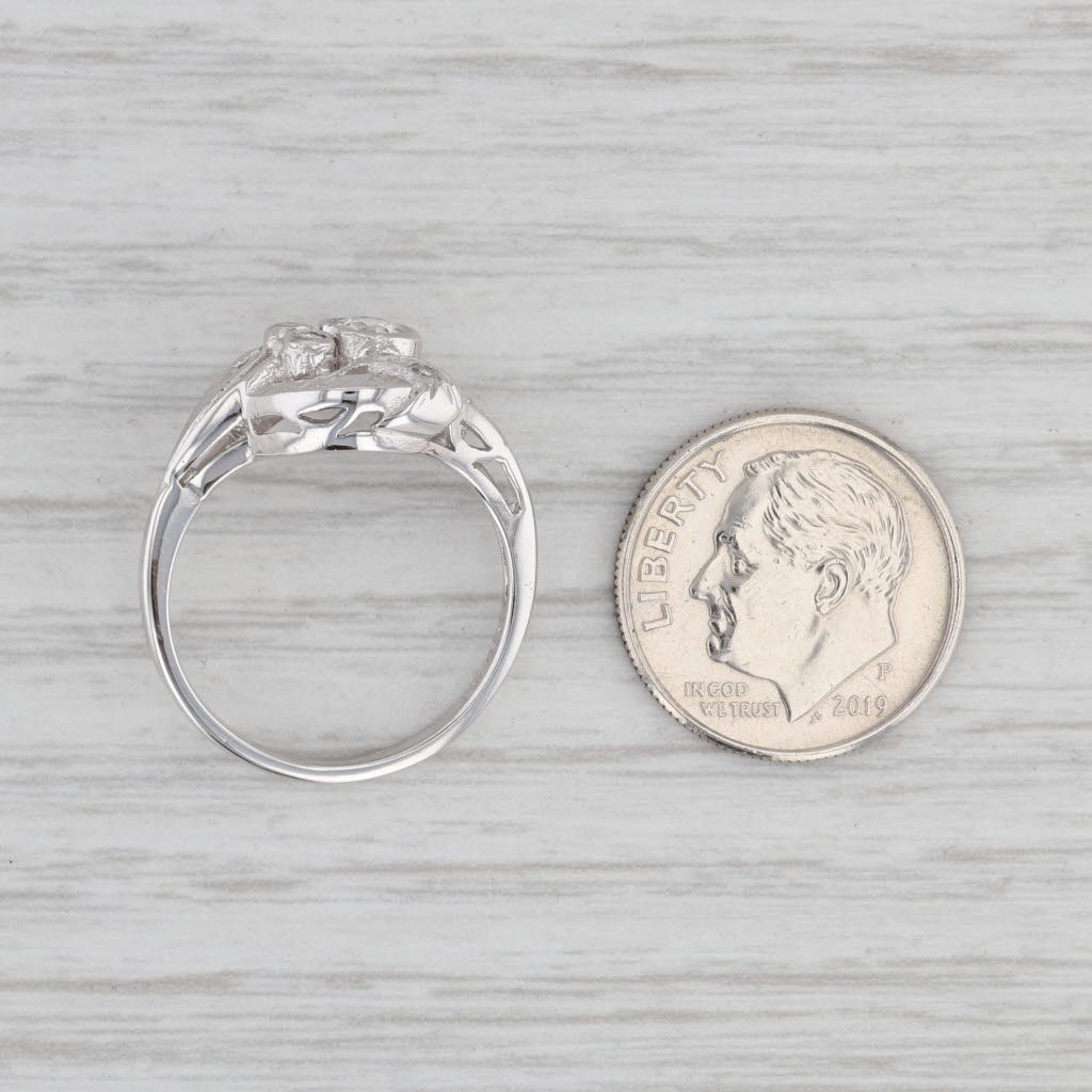 Gray Vintage 0.43ctw Diamond Ring White Gold Size 6.75