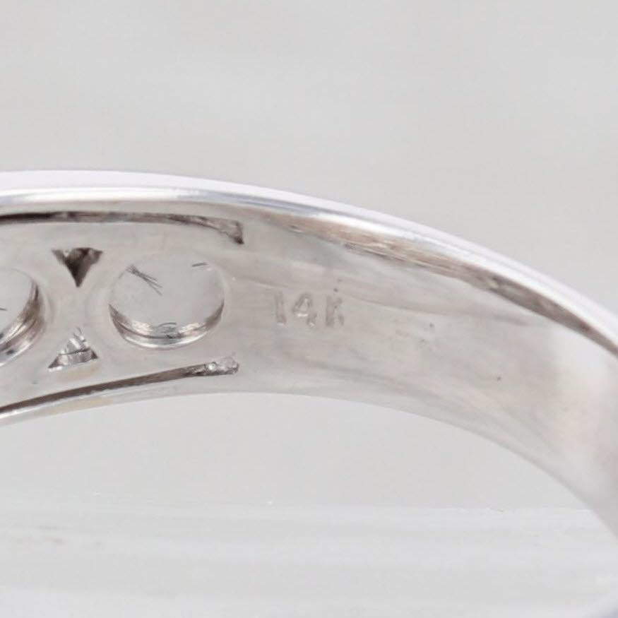 Light Gray New 0.80ctw Diamond Ring 14k Rose White Gold Size 7 Cluster