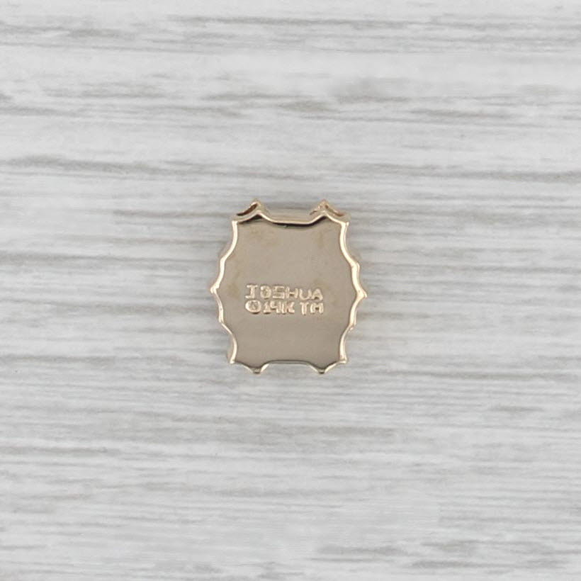 Joshua 0.64ctw Blue Sapphire Slide Bracelet Charm 14k Yellow Gold