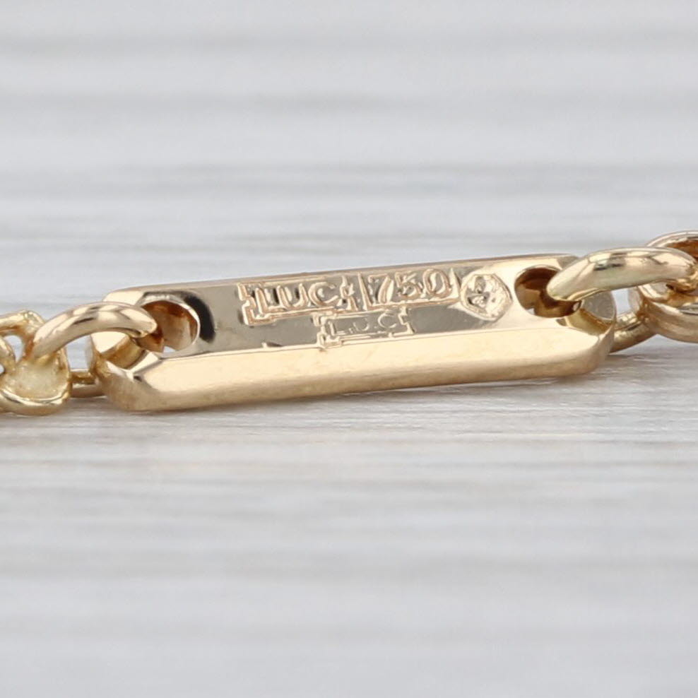 Chopard Rope Chain Necklace 18k Yellow Gold 16.5" 1.8mm