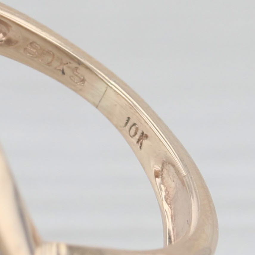 Light Gray 0.42ctw Diamond Cluster Ring 10k Yellow Gold Size 6