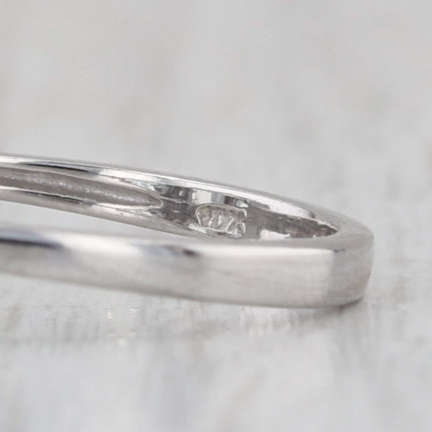 2.12ctw Aquamarine Diamond Ring 10k White Gold Size 7