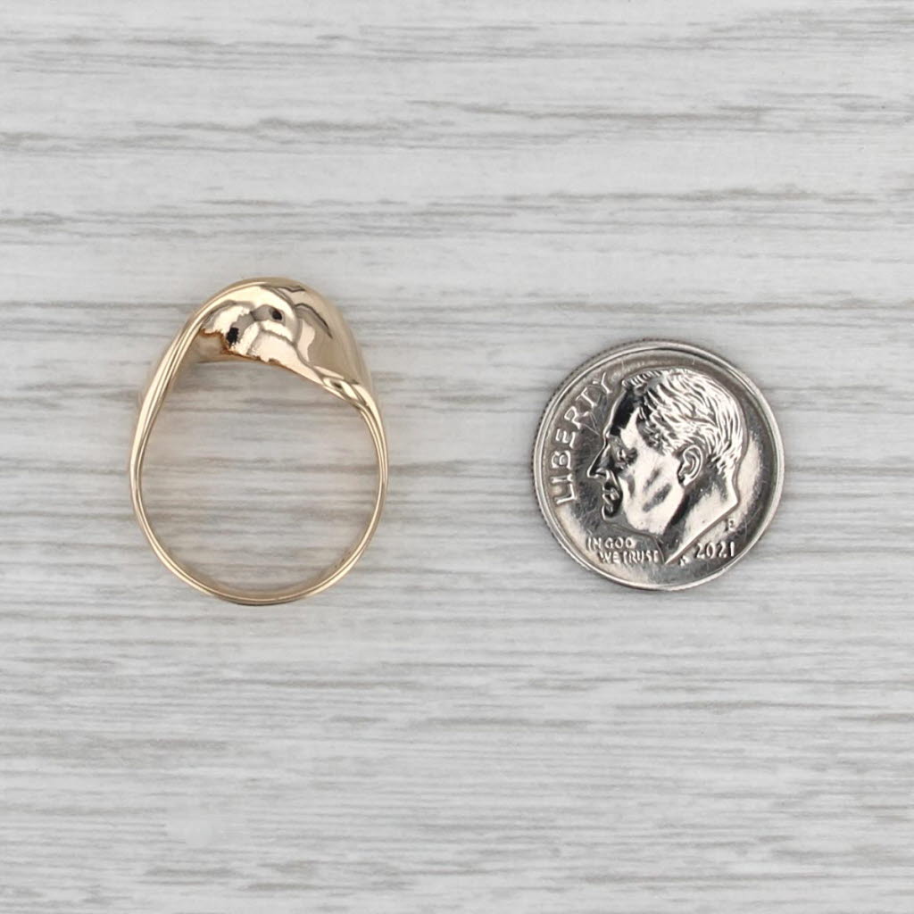 Twist Statement Band 14k Yellow Gold Size 5.5 Ring Stackable