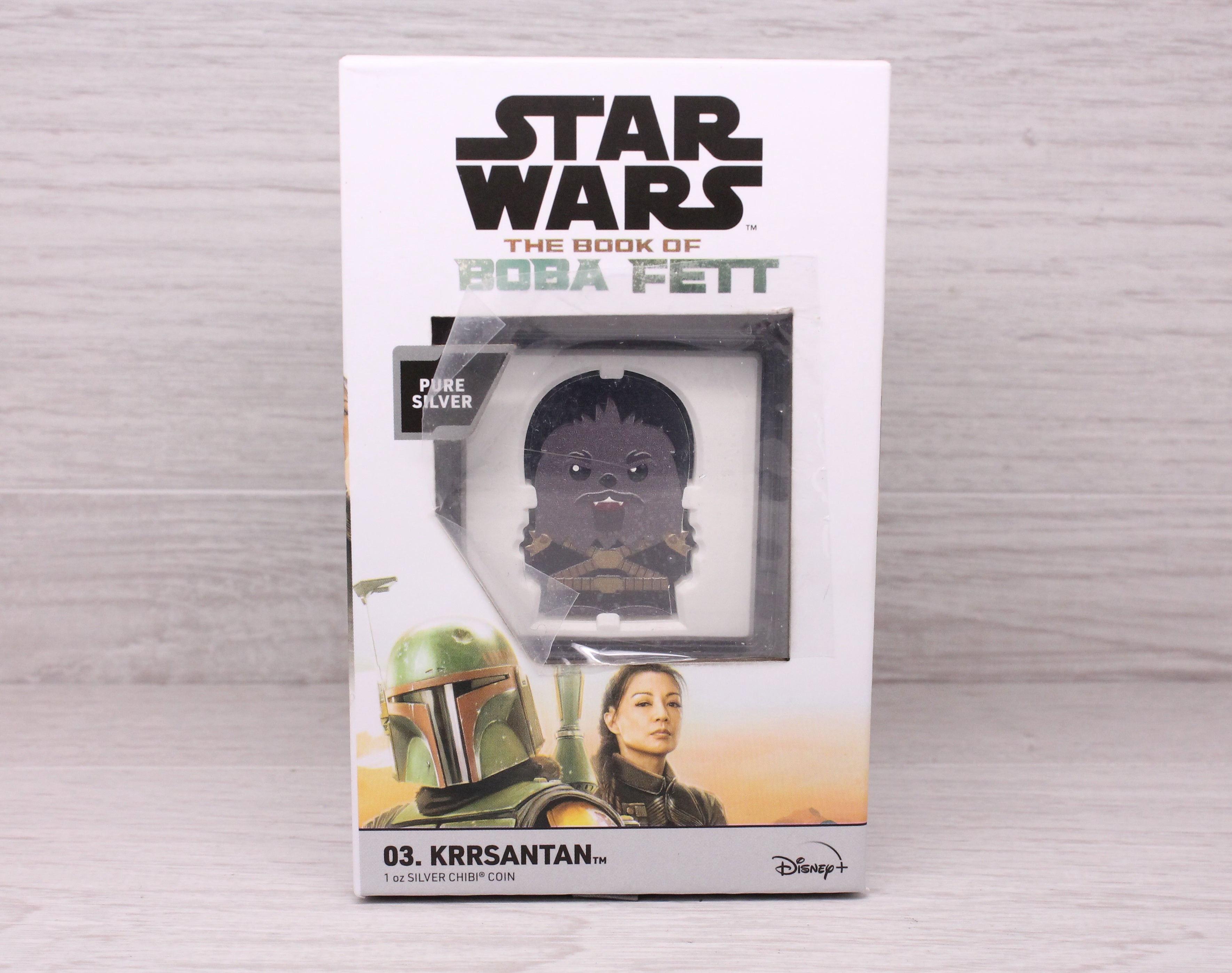 Star Wars Krrsantan 1oz Fine Silver Chibi Coin Boba Fett Niue New Zealand 2022