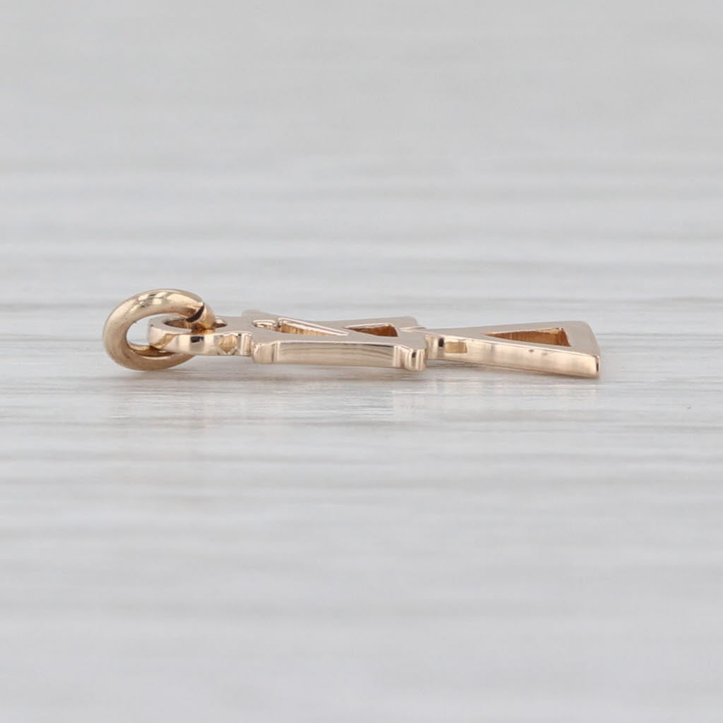 Kappa Delta Lavalier Pendant Charm 10k Gold Greek Letter Sorority