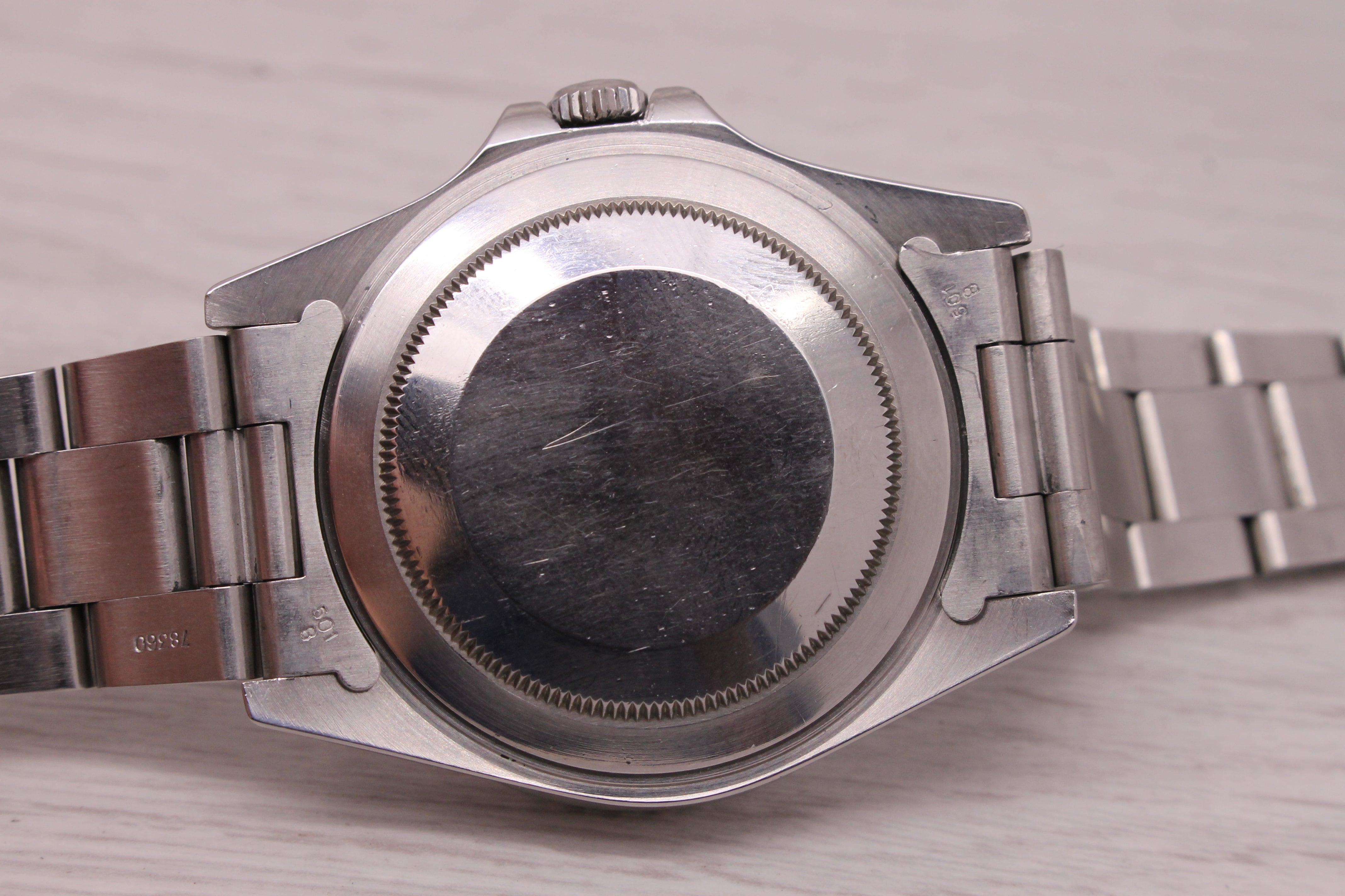 Dark Gray Vintage 1991 Rolex GMT Master II 16710 Mens 40mm Watch Coke N = Serviced =