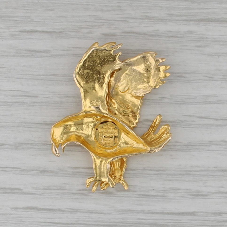 Harley Davidson Motorcycles Logo Eagle Pendant 10k Yellow Gold Statement