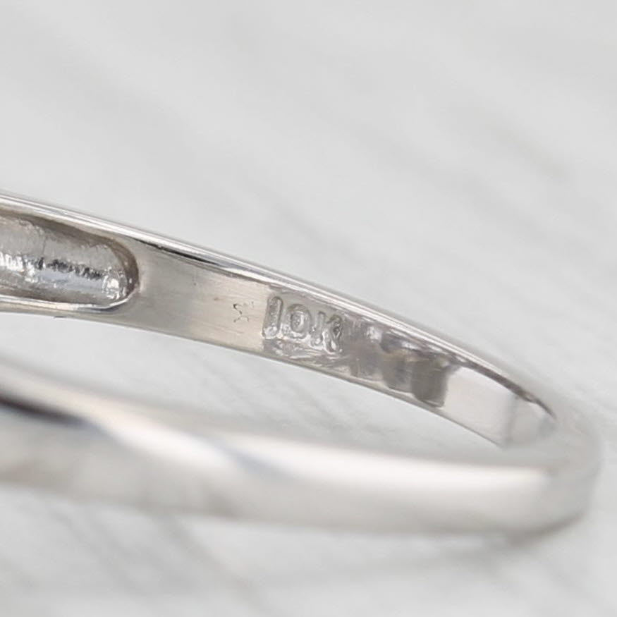 Light Gray 2.04ctw Tanzanite Cluster Ring 10k White Gold Size 7 Cocktail