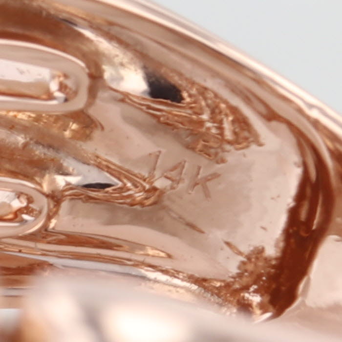 0.70ctw Diamond Cluster Ring 14k Rose Gold Size 8 Cocktail