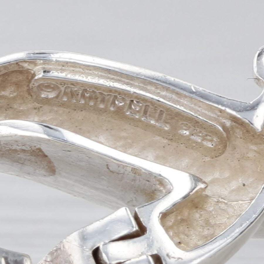 Charles Krypell Ribbon Shaped Links Bracelet Sterling Silver 7" 14.1mm