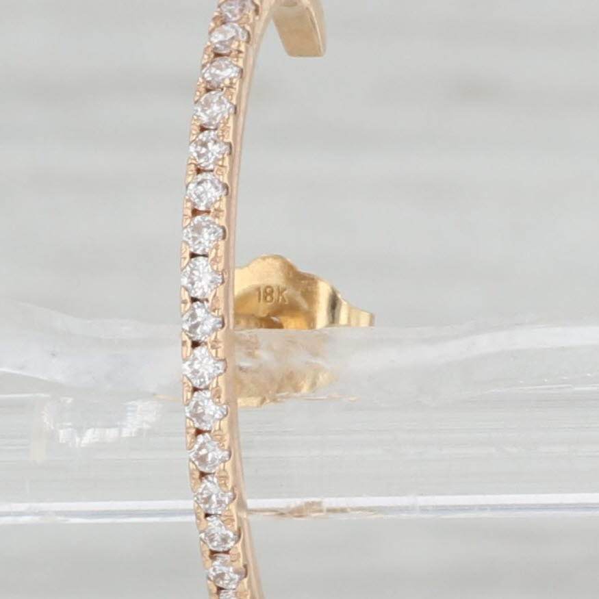 Light Gray New Nina Wynn SINGLE 0.12ctw Diamond Suspender Earring 18k Yellow Gold