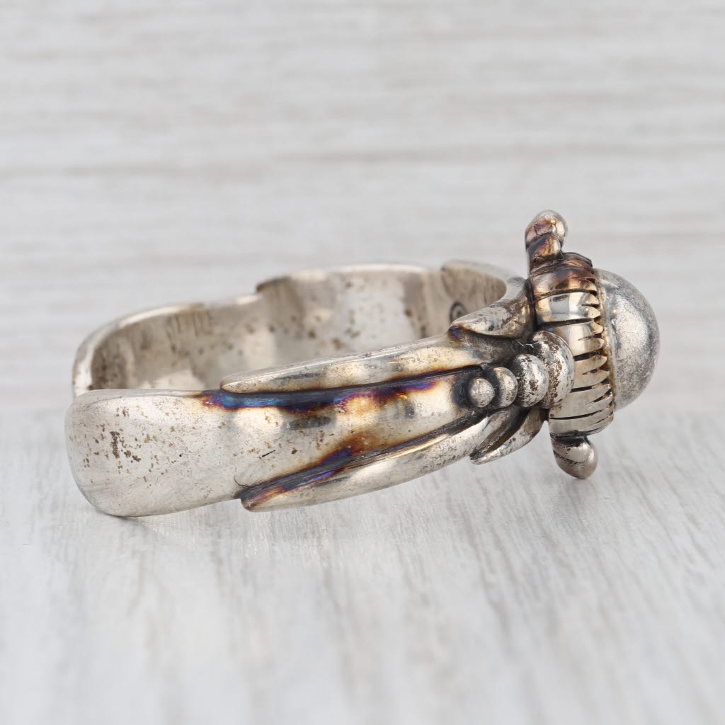 David Dear Dots Cuff Bracelet Sterling Silver 6" Statement