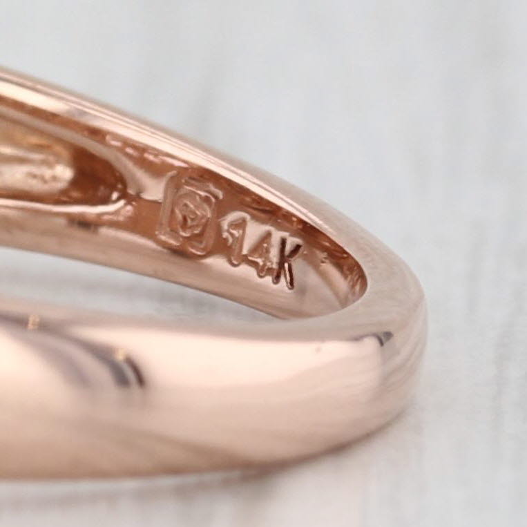 3.32ctw Pink Kunzite Diamond Ring 14k Rose Gold Size 7