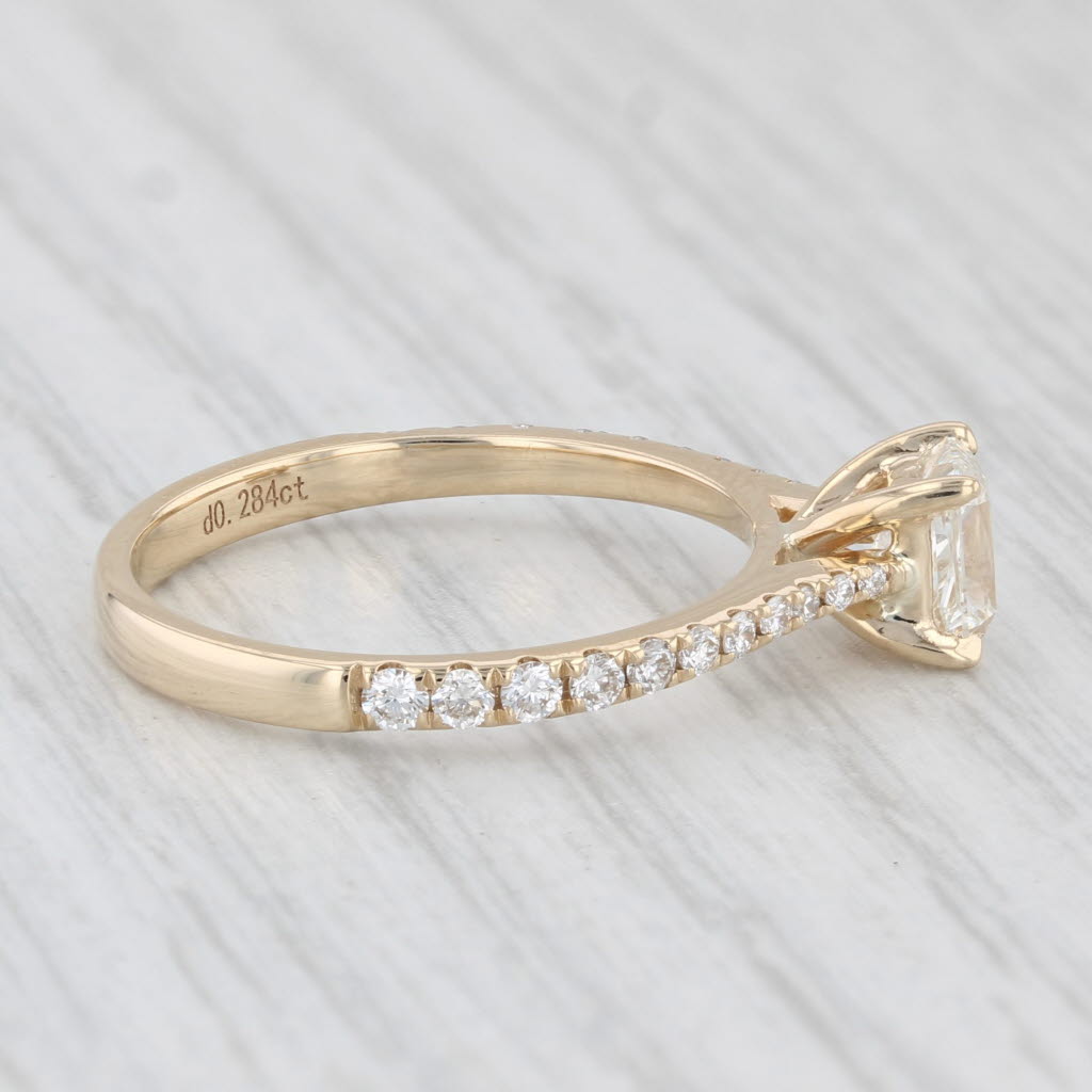 New Custom 1ctw VS2 Diamond Engagement Ring 14k Yellow Gold Size 6.75 IGI