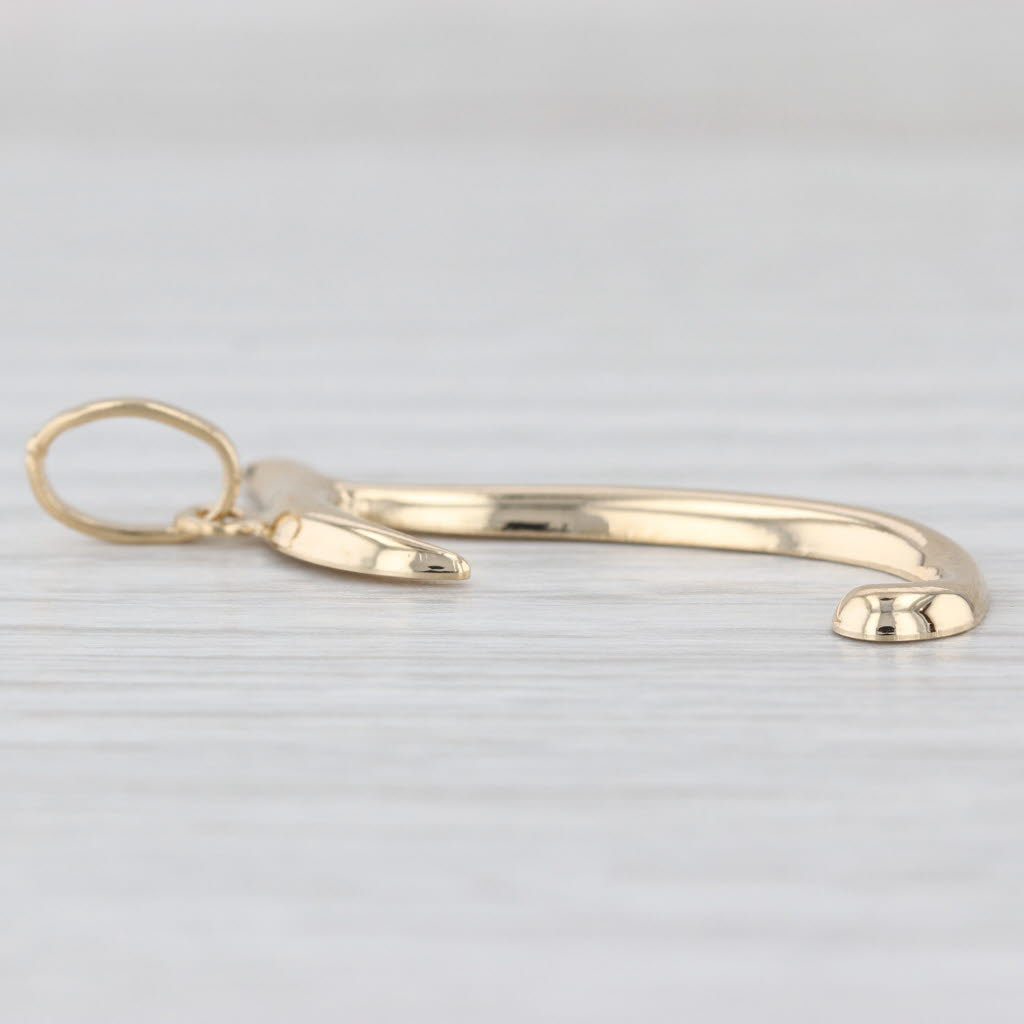 Scripted Initial Letter J Pendant 18k Yellow Gold