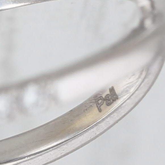 0.24ctw Diamond Cocktail Ring 18k Gold Palladium Size 5.25