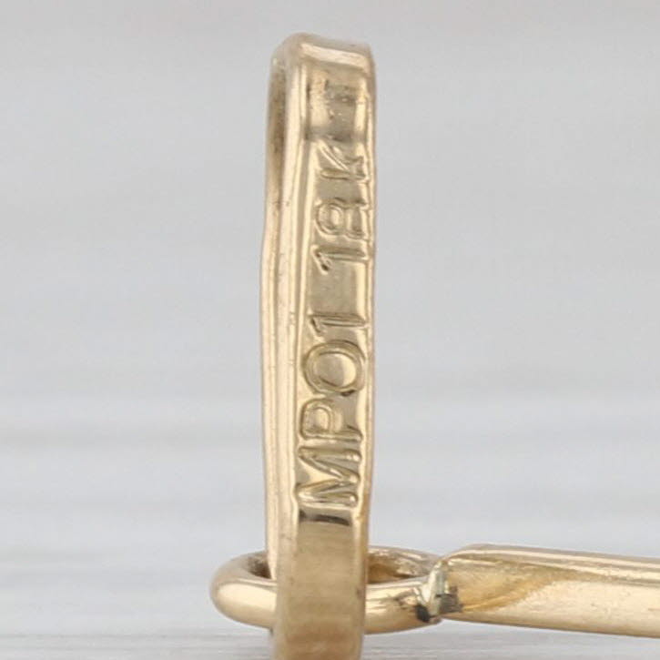 Stylized Crucifix Cross Pendant 18k Yellow Gold Religious Jewelry