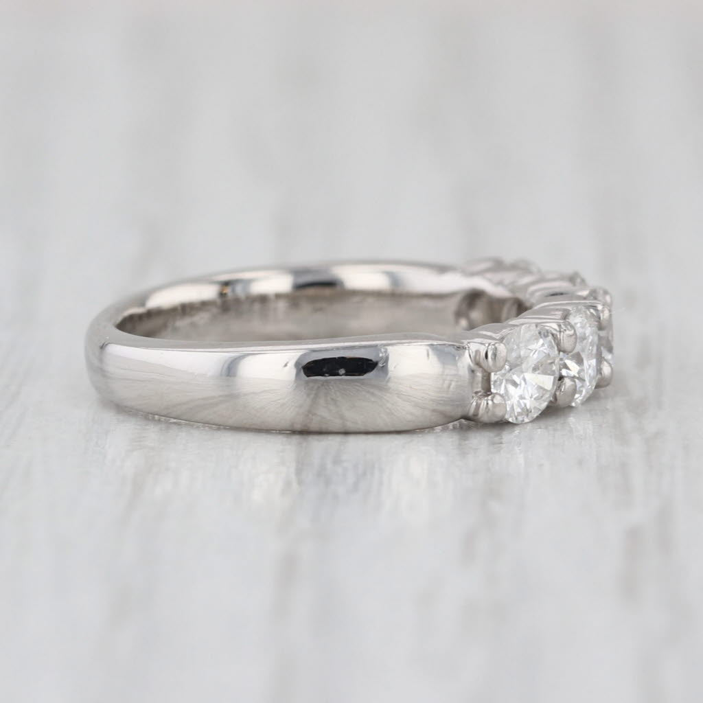 0.40ctw Diamond Wedding Band Anniversary Ring Platinum Size 4.75-5 Stackable