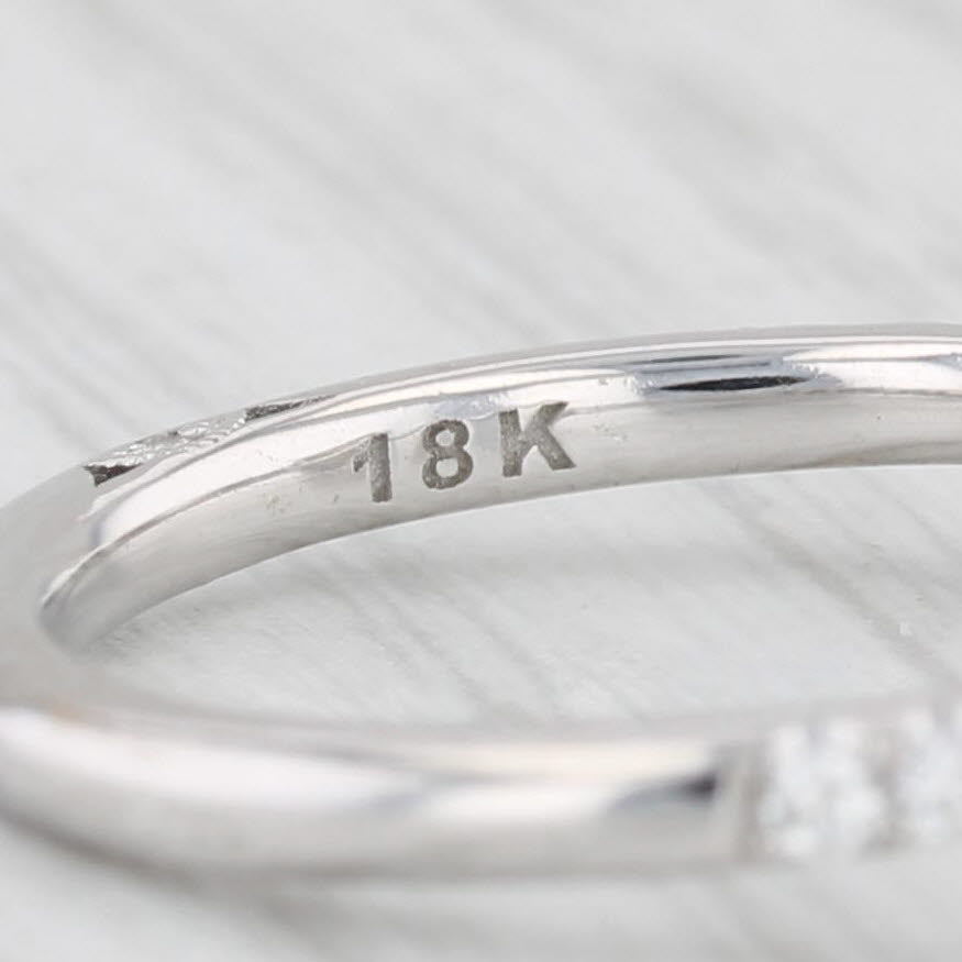 Light Gray New Tacori 1.30ctw Oval Diamond Engagement Ring 18k White Gold Size 6.5 GIA EGL