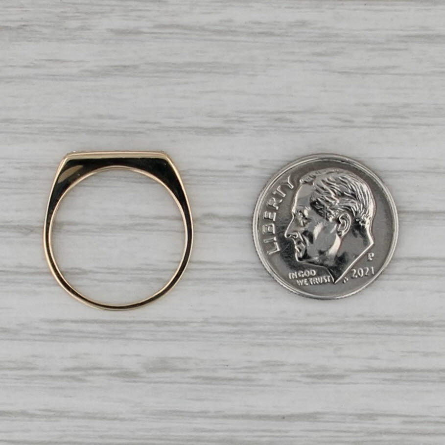 Diamond Stackable Ring 14k Yellow Gold Size 6 Wedding Band