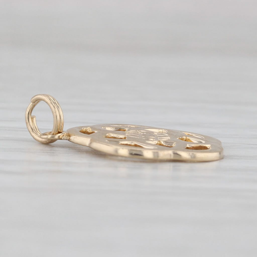 Celtic Knot Globe Pendant 14k Yellow Gold Charm Disney Epcot Centurion Souvenor