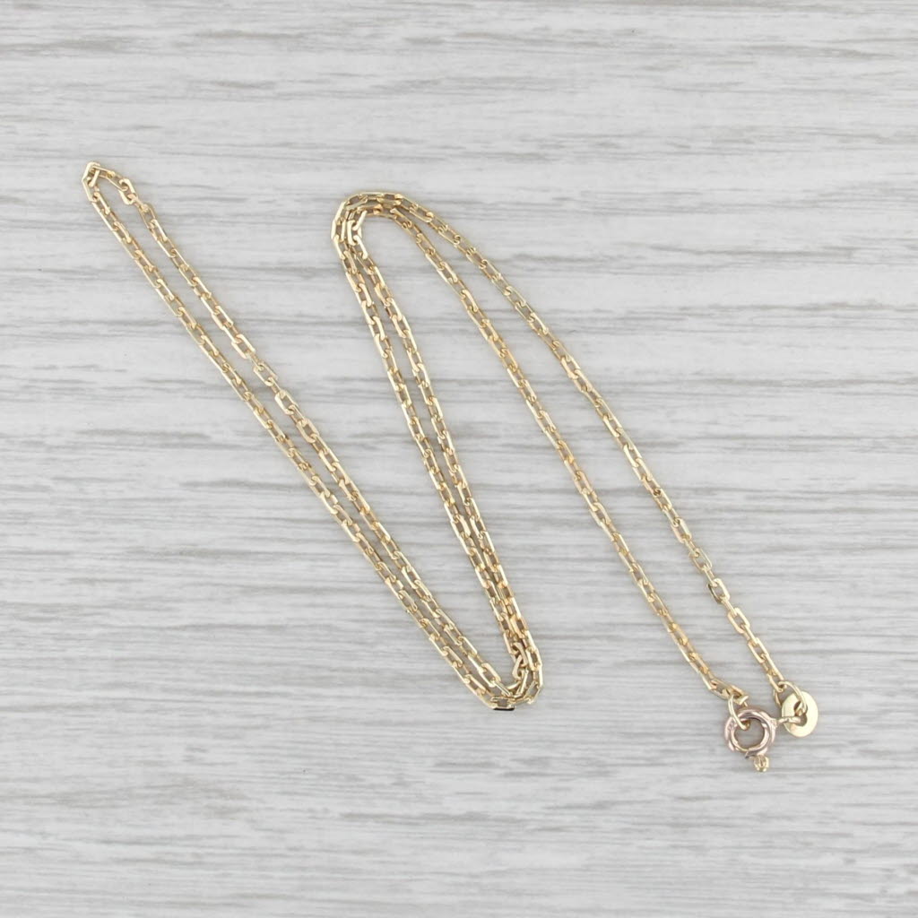 16" Cable Chain Necklace 14k Yellow Gold 1.7mm