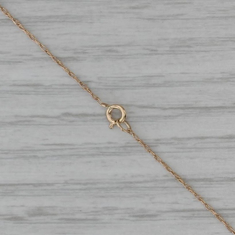 0.24ctw Ruby Diamond Open Heart Pendant Necklace 14k Yellow Gold 16" Rope Chain